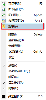 XM MT4上黄金过夜费在哪里查看？