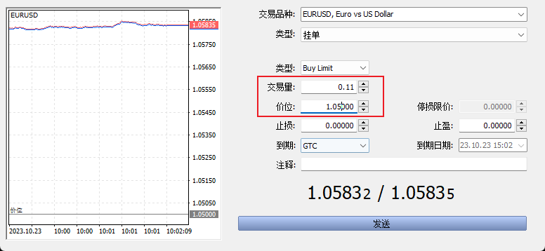 FXTM富拓MT5怎么建立限价单？