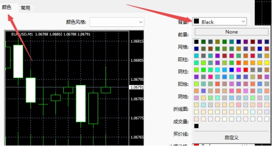 XM MT4上图表背景颜色怎么更改? XM MT4上图表背景颜色怎么更改?