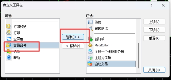 XM MT4上交易品种快捷按钮消失了怎么办? XM MT4上交易品种快捷按钮消失了怎么办?