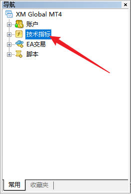 XM MT4上移动平均线怎么添加？