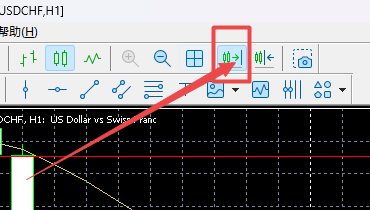 XM MT5上如何把走势样式固定在右边?