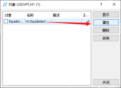 FXTM富拓MT5图表上等距离通道参数怎么修改？