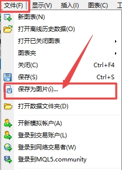 XM MT4上图表怎么保存为图片?