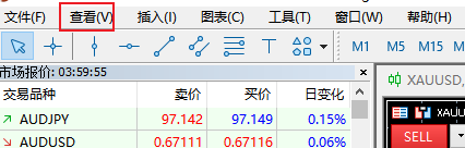 FXTM富拓MT5上怎么显示右侧不小心被关掉的导航区？