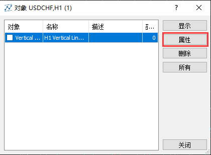 XM MT5上怎么修改垂直线的颜色