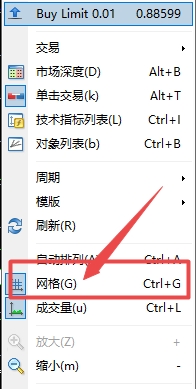 XM MT4上如果隐藏图表背景网格? XM MT4上如果隐藏图表背景网格?