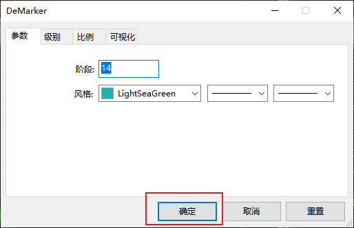 FXTM富拓MT5图表上怎么添加徳马克指标（Demarker）？