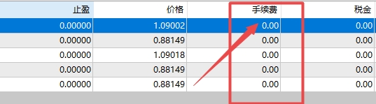 XM MT4上交易订单手续费怎么显示出来?