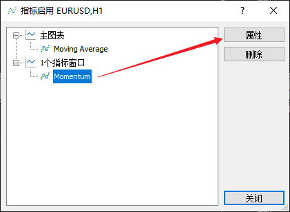 FXTM富拓MT5图表上动量指标（Momentum）的计算方法怎么修改？