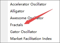 XM MT4上比尔威廉姆Fractals指标怎么使用?