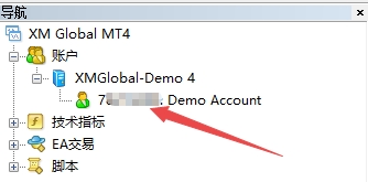 XM MT4上如何登录网络交易账户?