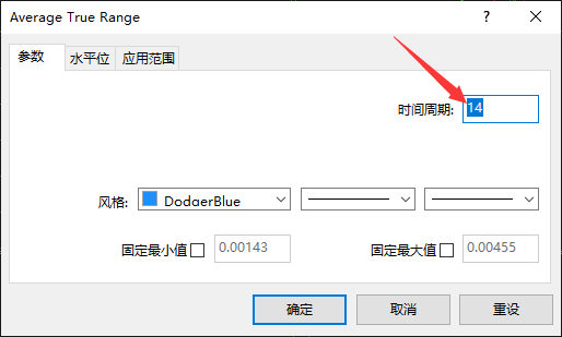 XM外汇MT4上如何修改ATR指标的周期