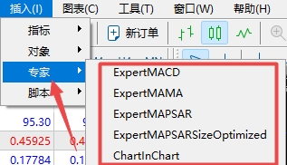 XM MT5上怎么插入专家软件?