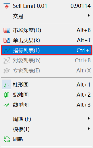 怎么修改富拓MT5图表上鳄鱼指标（Alligator）线的颜色？