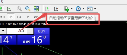 XM MT4上图表走势如何设置为自动滚动? XM MT4上图表走势如何设置为自动滚动?