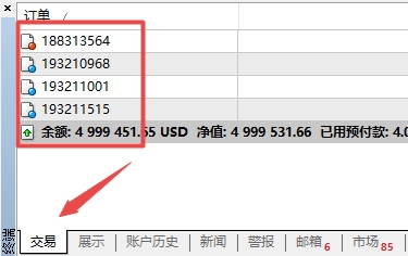 XM外汇MT4上交易订单注释怎么显示出来?