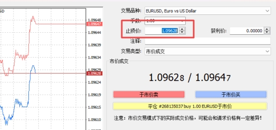 富拓外汇平台：mt4上订单止损值怎么设置?