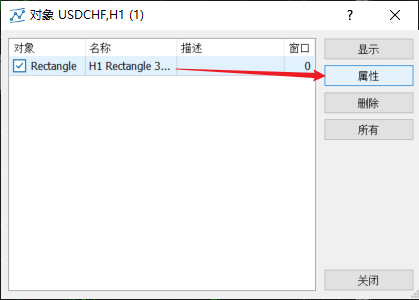 如何修改富拓MT5图表上矩形的颜色？