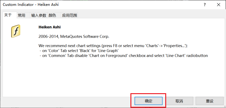 如何在XM MT4图表上添加Heikin Ashi（平均K线图）？