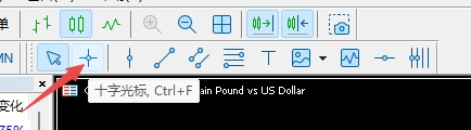 XM MT5上如何使用十字光标?