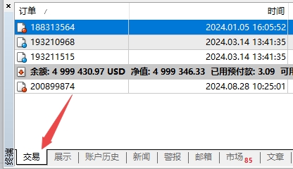 XM外汇MT4上交易订单如何平仓?