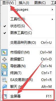 【富拓外汇交易平台】MT4上走势图表全屏怎么设置?