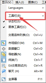 富拓外汇官网：MT4上画线快捷工具不见了怎么办?