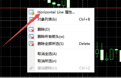 XM MT4上如何调整辅助直线参数值?